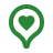 Location with heart icon