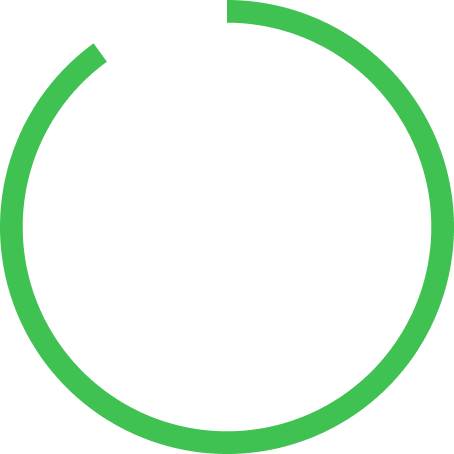 Green circle 90% filled