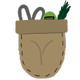 Illustration of a pocket full of tools