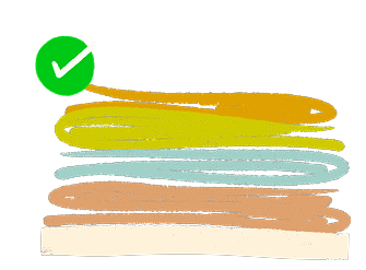Illustration of coloured sheets